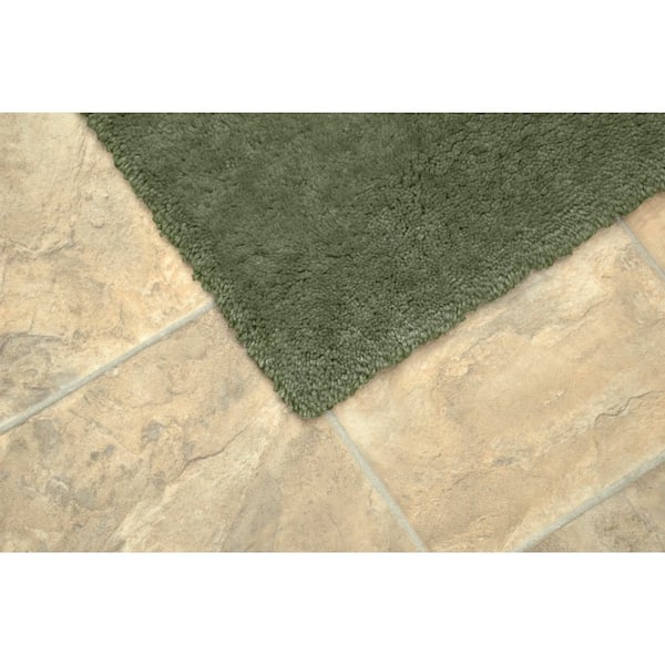 Washable Room Size Bathroom Carpet Deep Fern 5 ft. x 6 ft. Area Rug
