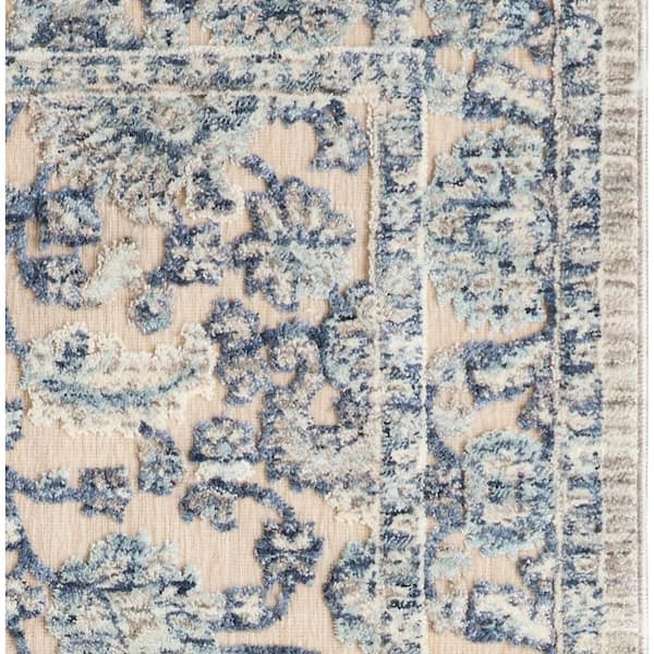 Gray 3 ft. x 5 ft. Medallion Turkish Chenille Area Rug