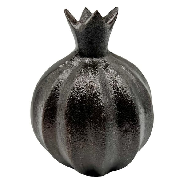 castellousa Black 6 in. x 4 in. Decorative Fruit Aluminum Metal Sculpture