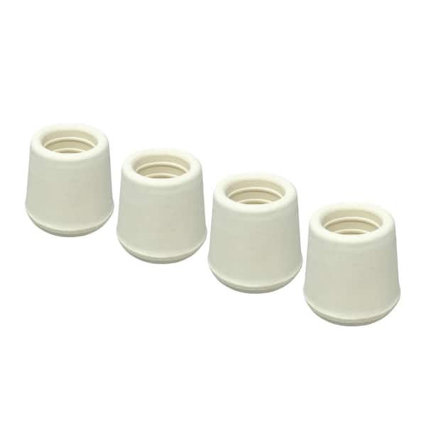 Everbilt 7/8 in. OffWhite Rubber Leg Tips (4Pack) 49120 The Home Depot