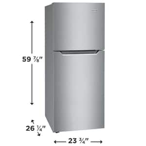 10.1 cu. ft. Top Freezer Refrigerator in Brushed Steel, ENERGY STAR