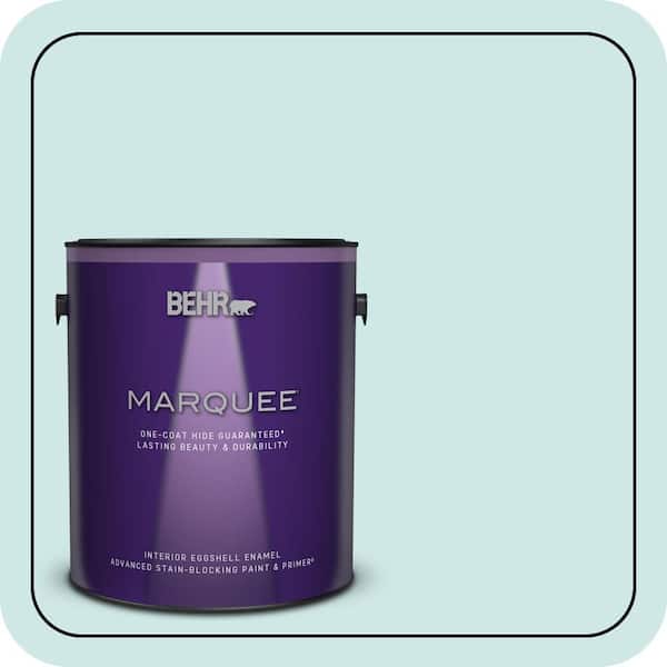 BEHR MARQUEE 1 gal. Home Decorators Collection #HDC-WR14-5 Icicle Mint Eggshell Enamel Interior Paint & Primer