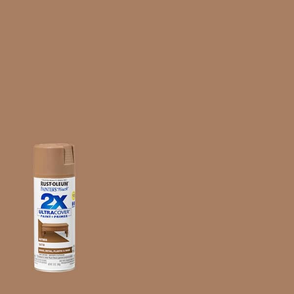 Rust-Oleum Painter's Touch 2X 12 oz. Satin Nutmeg General Purpose Spray Paint