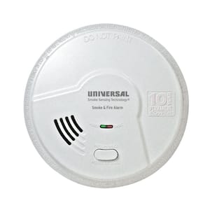 10 Year Sealed, Battery Operated, Dual Sensing 2-In-1 Kitchen Smoke and Fire Detector, Microprocessor Intelligence