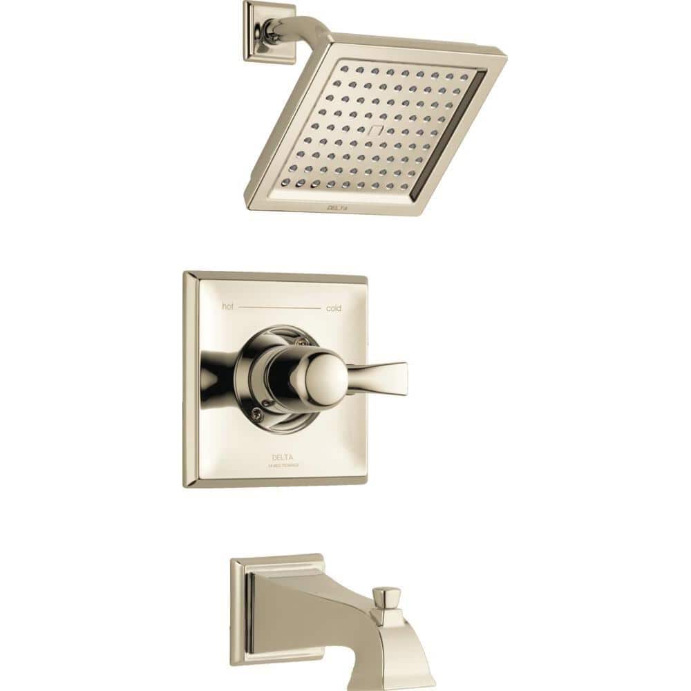 Modern Nickel 6.625" Wall Mounted Showerhead with Stainless Steel Finish