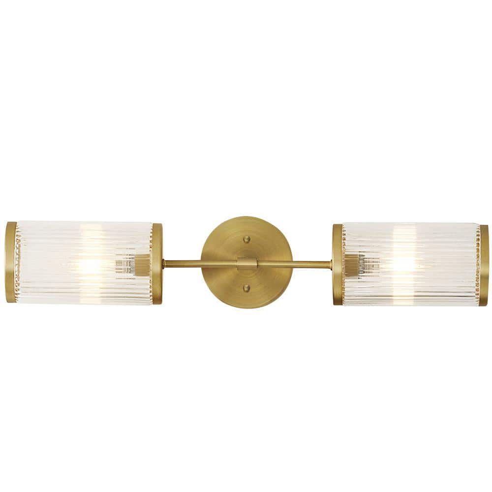 GLUCKSTEINELEMENTS Ashbury 6-Light Brushed Brass Chandelier 38684