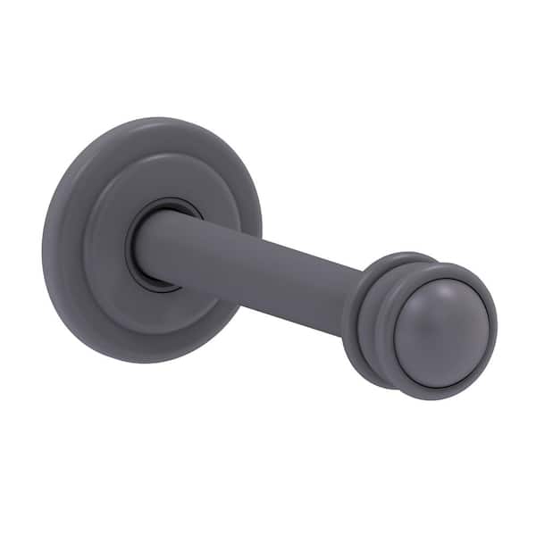 Carolina Collection 3.75 in. Retractable Wall Hook in Matte Gray Closet Rod
