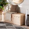 bali & pari Damita Natural Rattan Ottoman 259-14270-HD