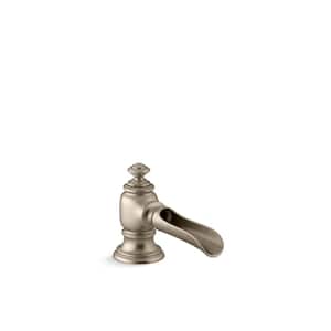 Artifacts Flume bathroom Sink Spout in Brushed Bronze