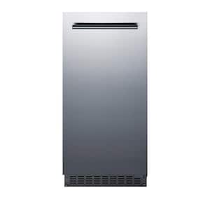 15 in. 62 lb. Built-In Ice Maker in Stainless Steel