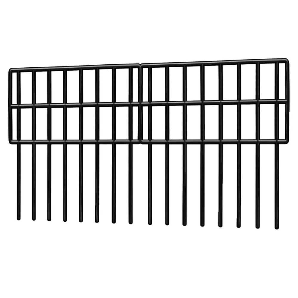 13 in. Black Modern Steel Animal Barrier Garden Fence 21 Pack No Dig Panels for Yard and Garden Protection price history on PriceWatchPro