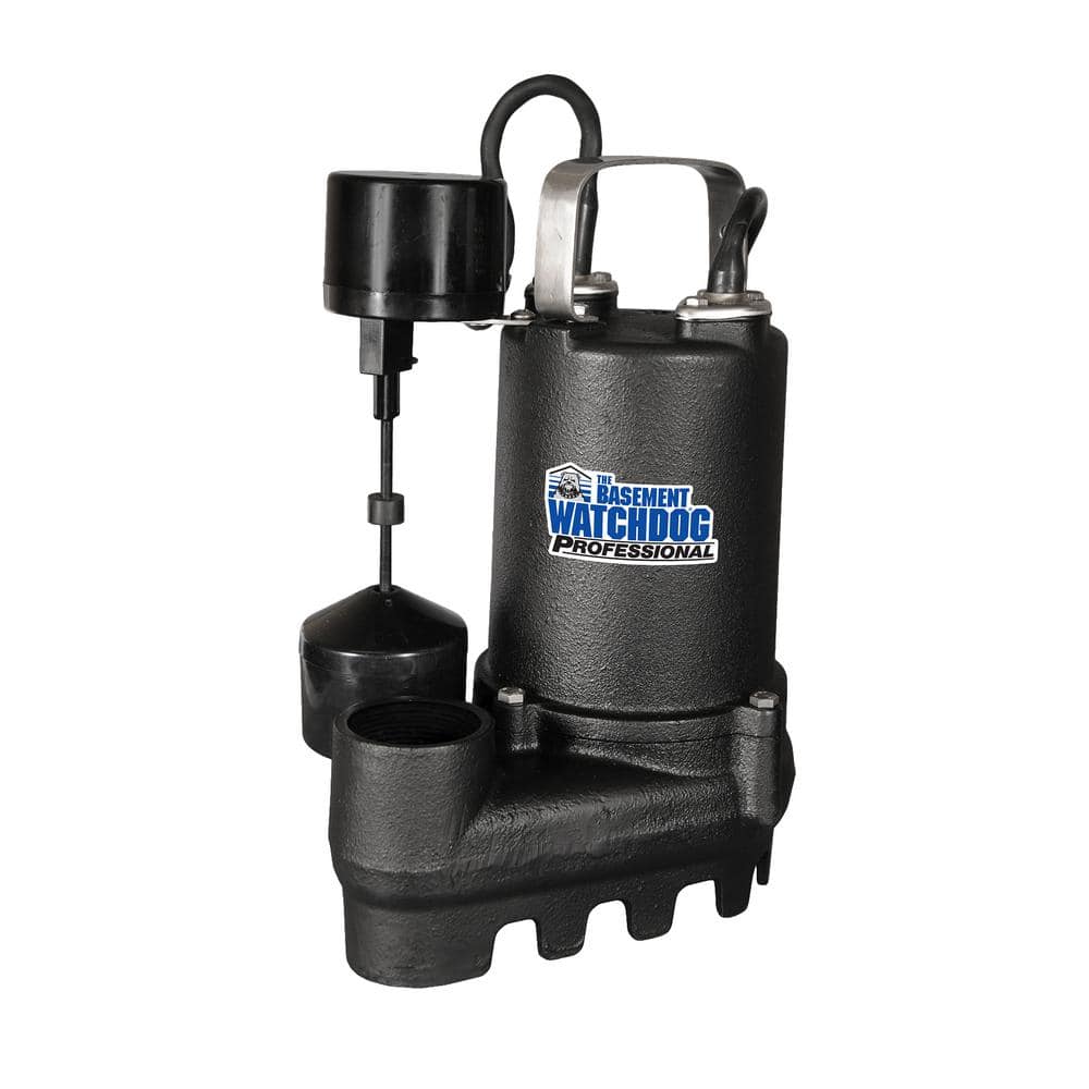 Basement Watchdog 1/3 HP Cast Iron Submersible Sump Pump with Vertical  Switch SI-33V