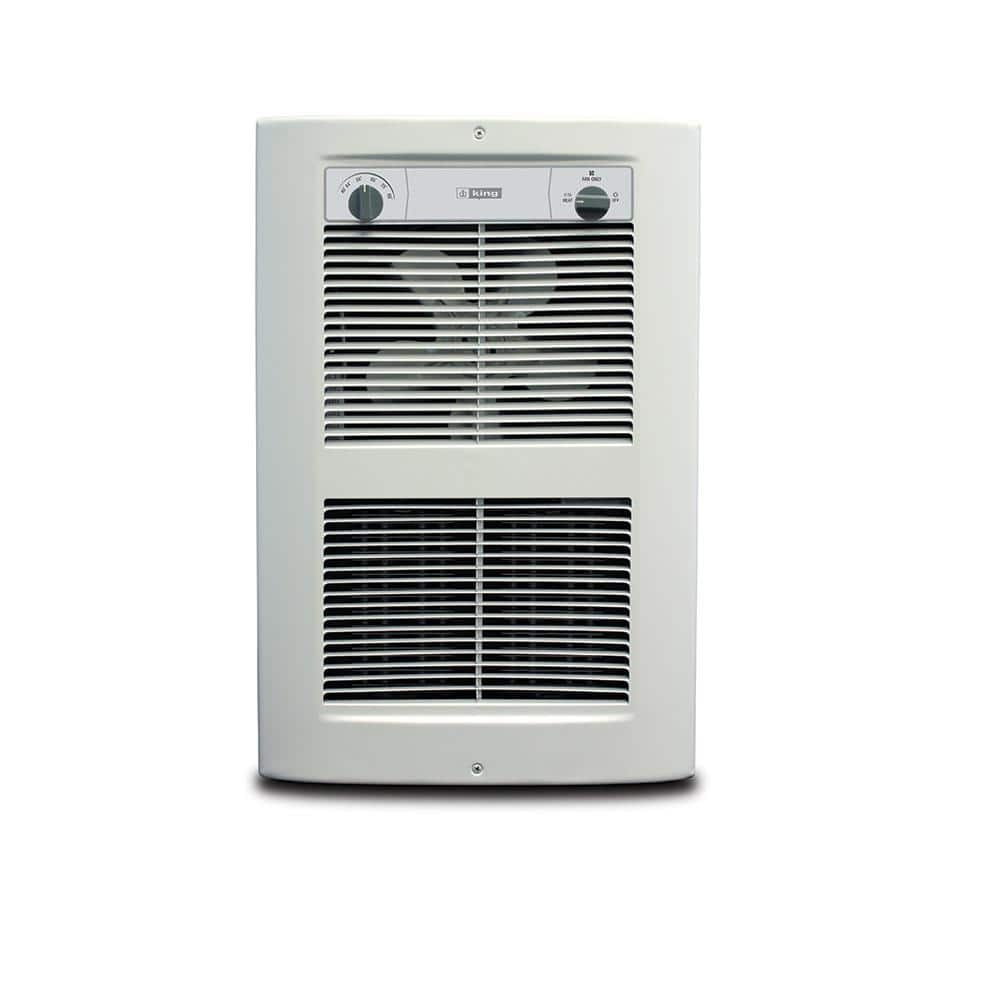 King Electric ComfortCraft 4000-Watt 277-Volt Wall Heater White Dove Electric 13648 BTU 14.4 Amps (21-13/16 in. x 14-9/16 in. x 5 in.) -  LPW2740T-S2-WD-R