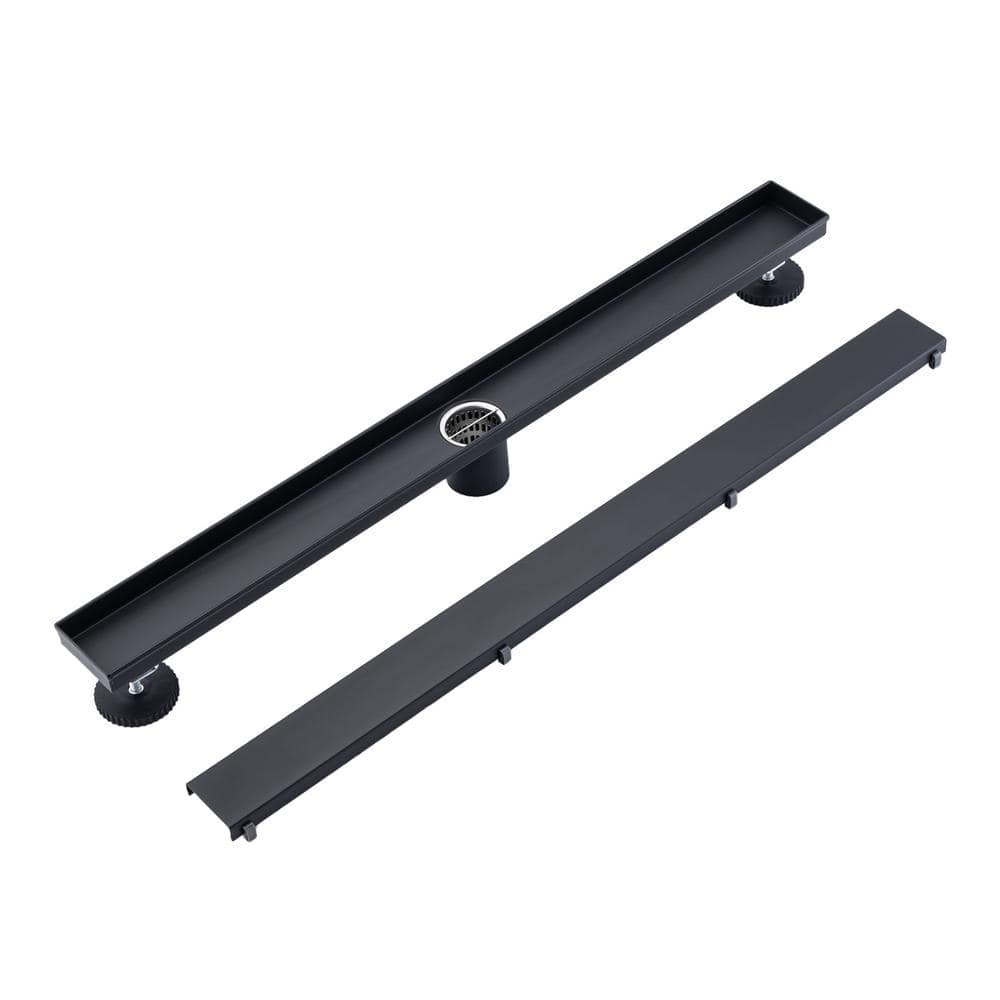 2.75 in W x 28 in D Stainless Steel Decorative Drain Cover with Matte Black price history on PriceWatchPro