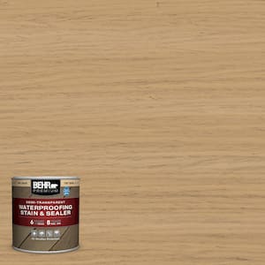 8 oz. #ST-127 Beach Beige Semi-Transparent Waterproofing Exterior Wood Stain and Sealer Sample