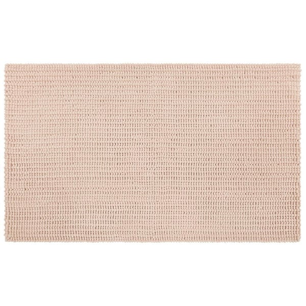 Mohawk Home Homespun Noodle 27 in. x 45 in. Blush Pink Polyester Machine Washable Bath Mat
