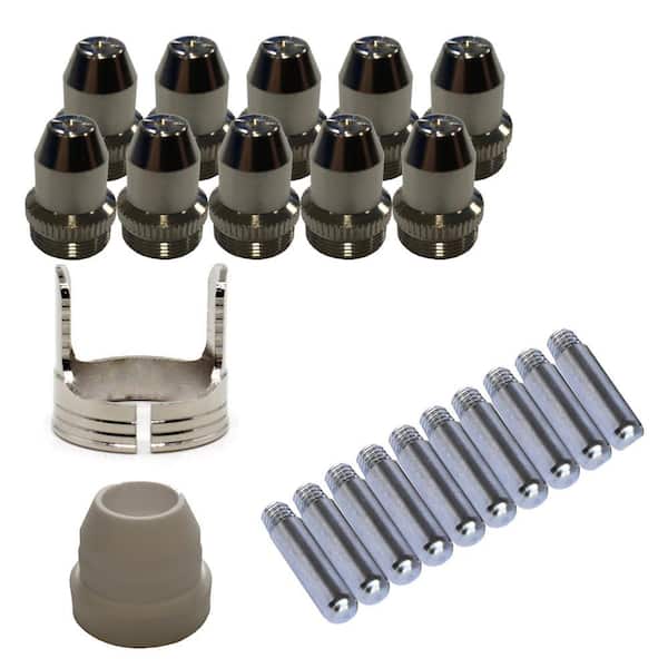 Plasma Cutter Consumables Sets for Brown Color LTP5000D and Brown Color LTPDC2000D (22-Pieces)