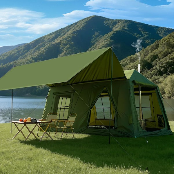 BOZTIY 8-10 Person Inflatable Tent for Camping Blow Up Tent w