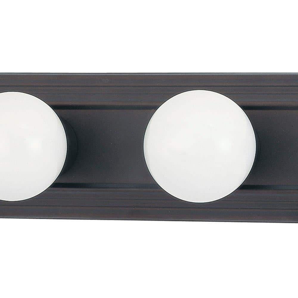 Transitional Mahogany Bronze 4-Light 24" Vanity Strip