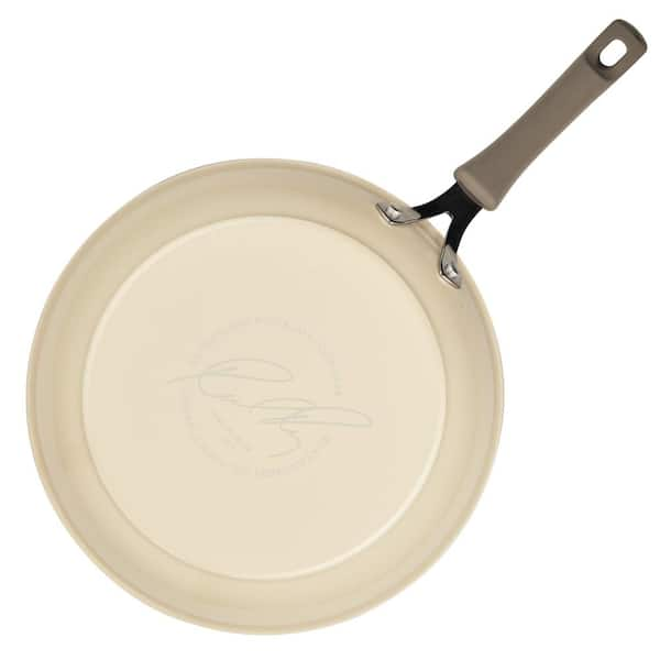 Rachael Ray 2-Piece Nonstick Frying Pan Set, Aluminum, Almond, Cook + Create Collection