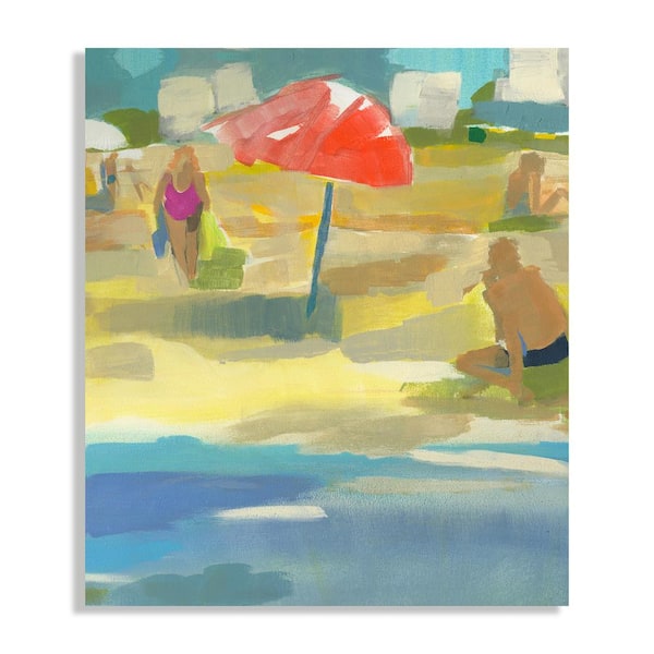 Melissa Van Hise Friends on the Beach II by Kate Mancini Unframed Canvas Art Print 30 in. x 26 in.