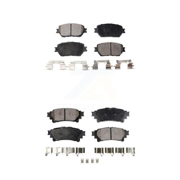 TEC Front Rear Ceramic Brake Pads Kit For 2014 Lexus IS250 C F Sport KTC-100461