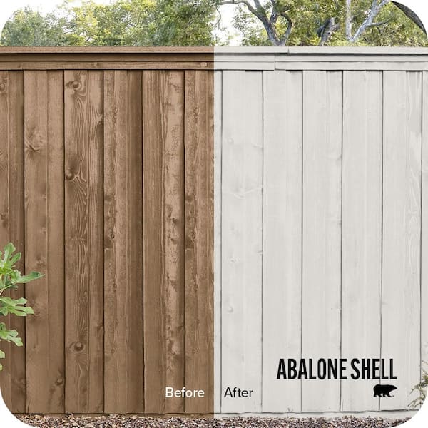 1 gal. #PWN-63 Abalone Shell Solid Color House and Fence Exterior Wood Stain