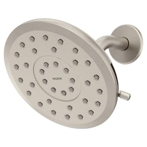 Verso 8-Spray Patterns with 1.75 GPM 6 in. Wall Mount Fixed Shower Head in Spot Resist Brushed Nickel
