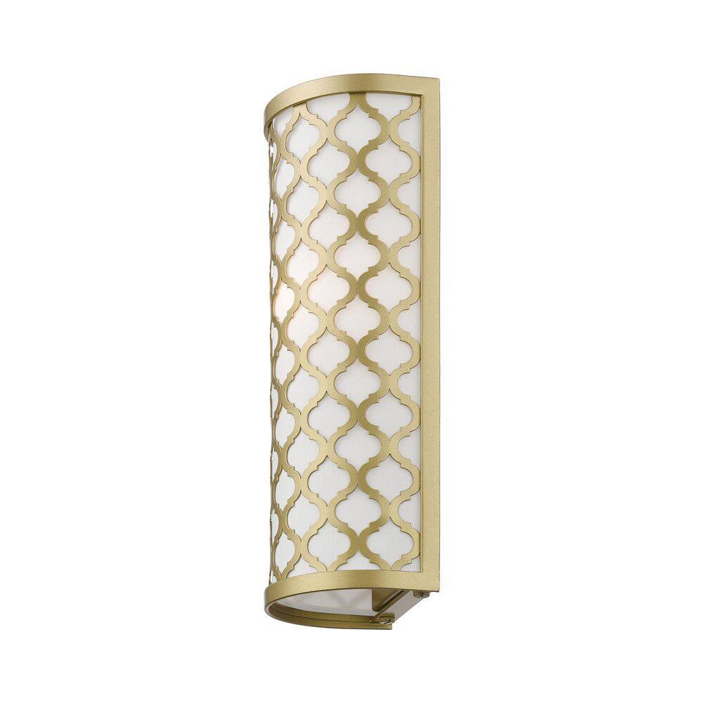 Arabesque Soft Gold Single-Light Dimmable Wall Sconce