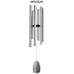 Signature Collection, Windsinger Chimes of Orpheus, Silver 54 in. Wind Chime WWOS
