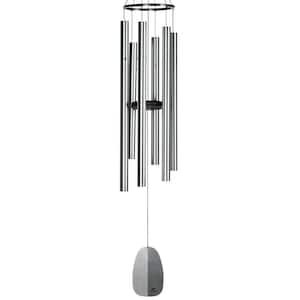 Signature Collection, Windsinger Chimes of Orpheus, Silver 54 in. Wind Chime WWOS