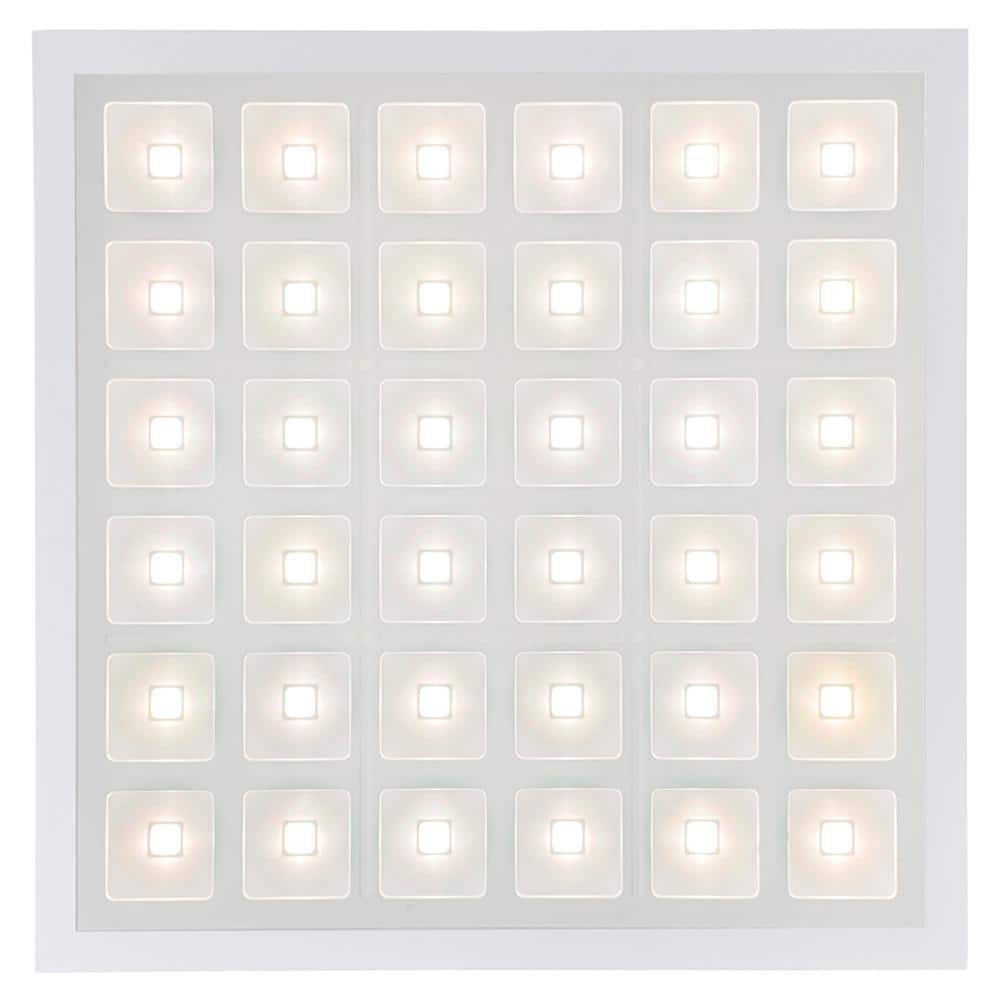 Designer Troffers Pixel Square Series 2 ft.x 2 ft. 5000 Lumens Integrated L