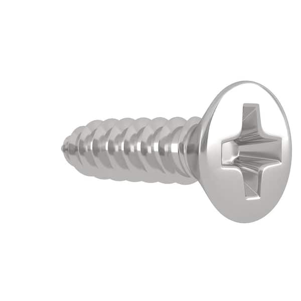#10 x 3/4 in. Phillips Flat-Head Sheet Metal Screws (4 per Pack)