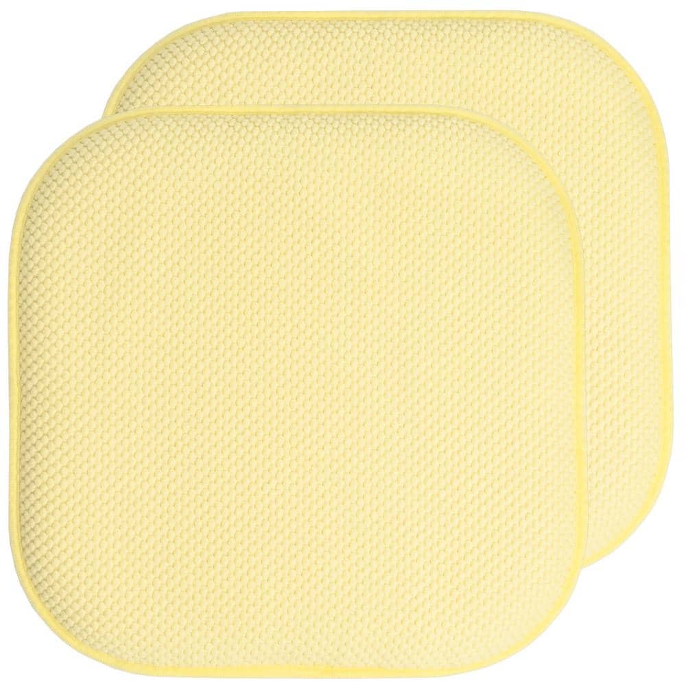 Honeycomb Memory Foam Square 16 in. W x 16 in. D Non-Slip Back Chair Cushion, Yellow (2-Pack) price history on PriceWatchPro