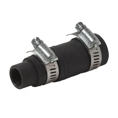 1-1/2 in. Rubber Dishwasher Garbage Disposal Connector in Black