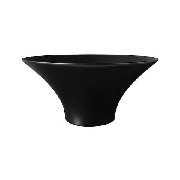 Swiss Madison Ivy 16.5" Round Vessel Sink in Matte Black