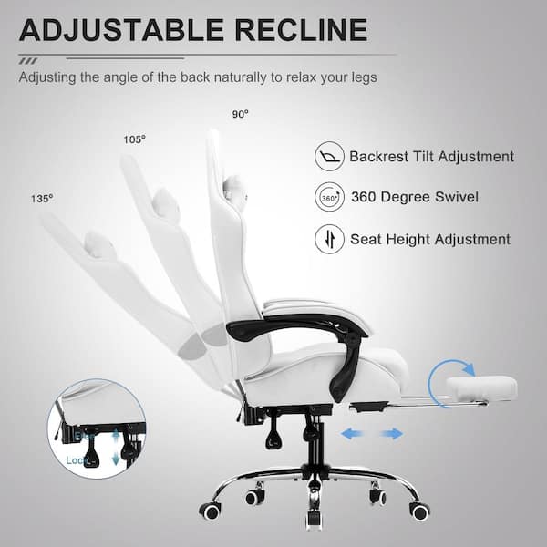 ComHoma Fabric Gaming Chair Adjustable Height Computer Chair