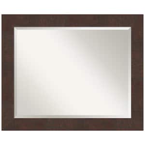 Wildwood Brown 33 in. H x 27 in. W Framed Wall Mirror