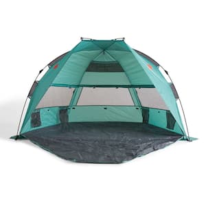 InstaShade XL 4 Person Pop Up Easy Set Up Beach Tent Green