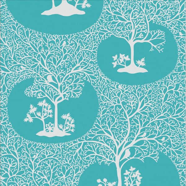Graham & Brown Magical Forest Azure Wallpaper