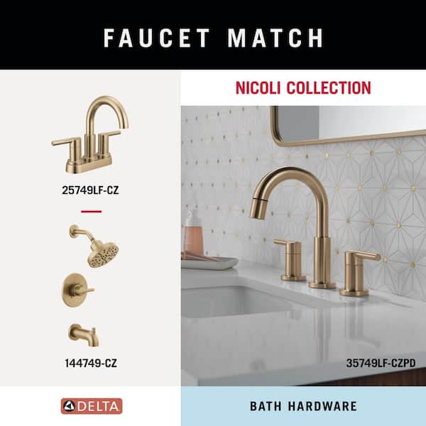 Delta Nicoli J-Hook Robe/Towel Hook in Champagne Bronze NIC35-CZ