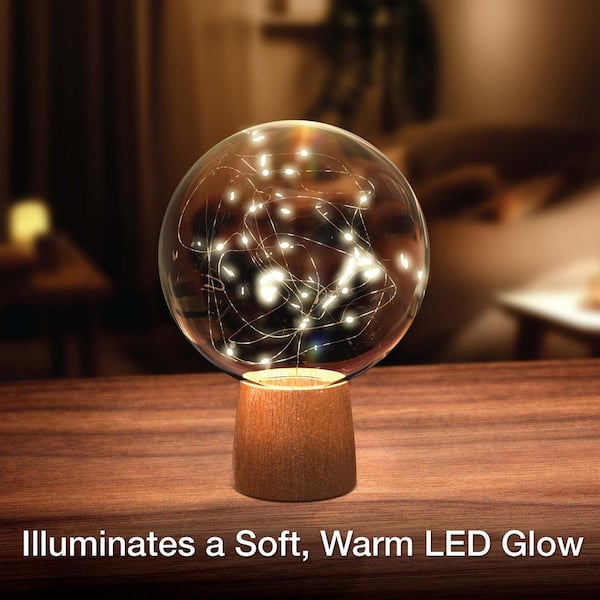 Tzumi Atmosphere LED Fairy Light Globe Table Lamp 9532HD - The