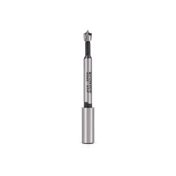 Forstner 1/4 in. Dia. 3/8 in. Shank Solid Hardened Steel Forstner Bit