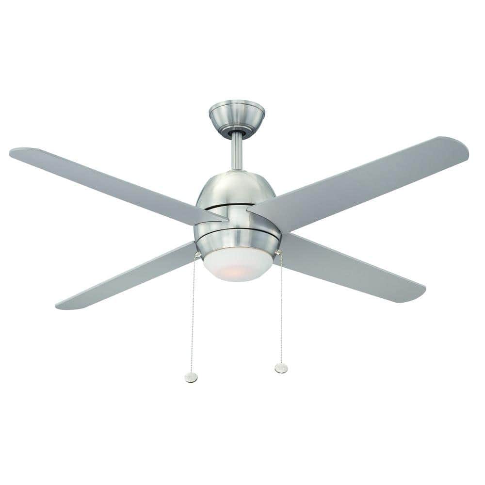 UPC 718212149263 product image for Hampton Bay Northport 52 in. Indoor Brushed Nickel Ceiling Fan with Light Kit | upcitemdb.com