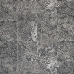 Moon Valley Tile 16 MIL 13.2 ft. W x Cut to Length Waterproof Vinyl Sheet Flooring
