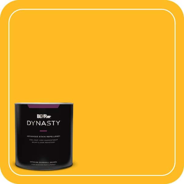 BEHR DYNASTY 1 qt. #320B-7 Macaw Eggshell Enamel Interior Stain-Blocking Paint and Primer