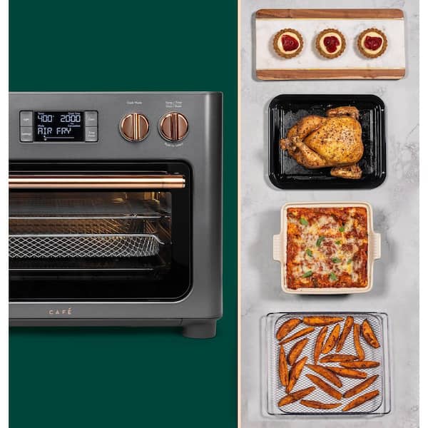 OVENTE 1700-Watt Stainless Steel Digital Countertop Multi-Function Air  Fryer Rotisserie Convection Oven and Dehydrator OFD4025BR - The Home Depot