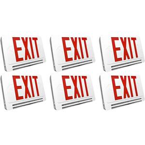 Lithonia Lighting Le S 1 R El N SD Aluminum LED Emergency Exit Sign