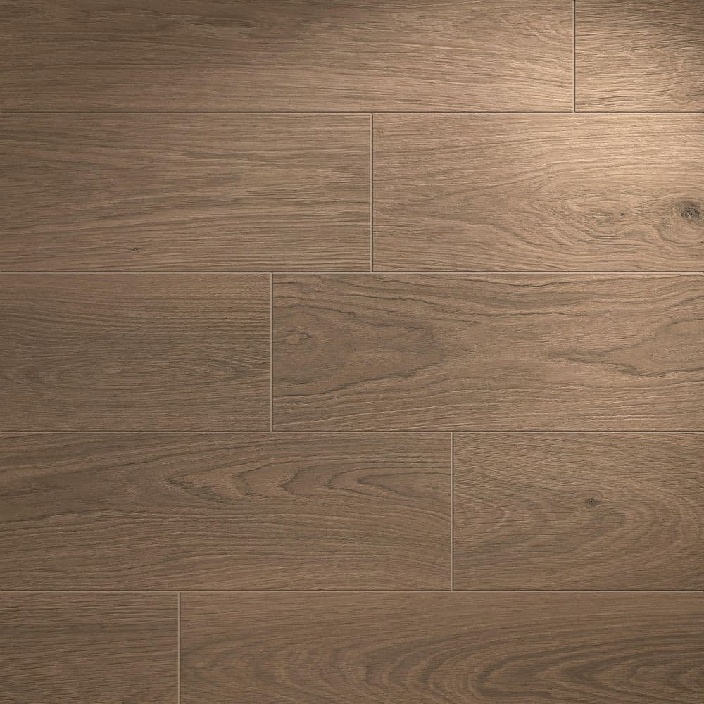 Foresta Oak Brown 8 in. x 40 in. Wood Look Porcelain Floor and Wall Tile (12.92 sq. ft./Case) price history on PriceWatchPro