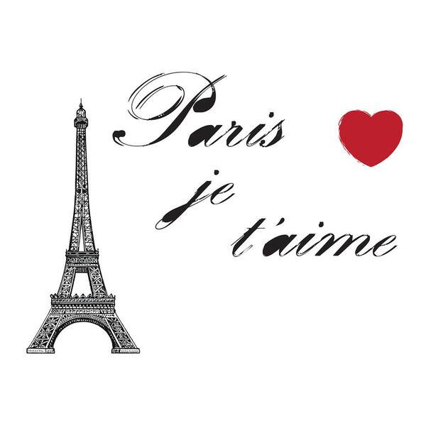 Brewster 18.5 in. x 26.4 in. Paris Wall Decal